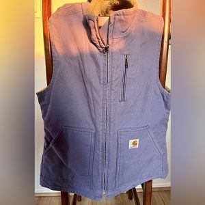 Carhartt Women's S Purple Sherpa-Lined Vest